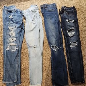 American Eagle Outfitters, Hollister Distressed Skinny Jeans